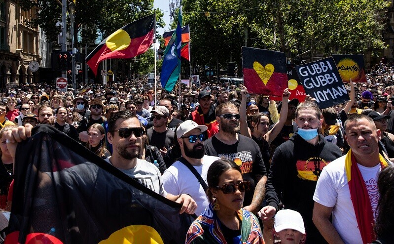 Thousands take part in Australia’s ‘invasion day’ protests